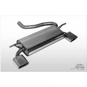 Silencieux arrière duplex inox 1x135x80mm type 53 pour MINI ONE / COOPER R50