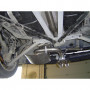 Silent rear stainless steel central output 2x76mm type 13 for MINI COOPER CABRIOLET R52