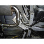 Silent rear stainless steel central output 2x76mm type 13 for MINI COOPER CABRIOLET R52