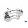 Silencieux arrière duplex sortie centrale inox 2x76mm type 13 pour MINI COOPER S CABRIOLET R52