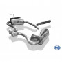Silencieux arrière duplex sortie centrale inox 2x76mm type 13 pour MINI COOPER S CABRIOLET R52