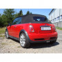 Silencieux arrière duplex sortie centrale inox 2x76mm type 13 pour MINI COOPER S CABRIOLET R52