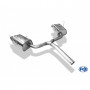 Silent rear duplex stainless steel 2x76mm type 10 for MINI COOPER S R53