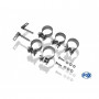 Silencieux arrière duplex sortie centrale inox 2x76mm type 17 pour MINI COOPER S R53