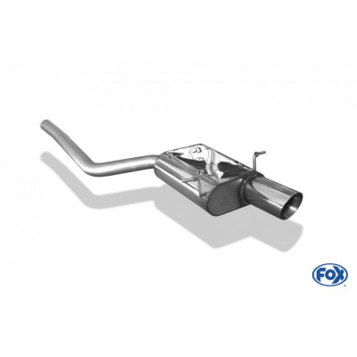 Silencieux arrière inox 1x100mm type 25 pour MINI COOPER R56