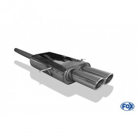 Silencieux arrière inox 2x88x74mm type 32 pour MINI COOPER S R56