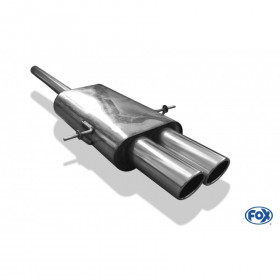 Silencieux arrière inox 2x90mm type 16 pour MINI COOPER S R56