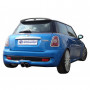Silent stainless steel rear 2x90mm type 16 for MINI COOPER S R56