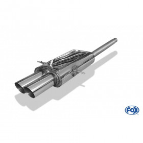 Silent stainless steel rear 2x90mm type 14 for MINI COOPER S R56