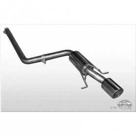 Silencieux arrière inox 1x100mm type 17 pour MINI COOPER CLUBMAN R55