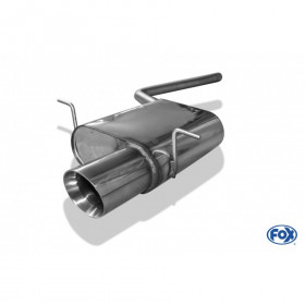 Silent stainless steel 1x100mm type 25 for MINI ONE / COOPER R55