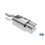 Silencieux arrière inox sortie centrale 2x100mm type 25 pour MINI COOPER S F57