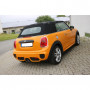 Silent rear stainless steel central output 2x100mm type 25 for MINI COOPER S F57