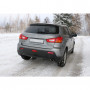 Silent stainless steel rear 1x129x106mm type 44 for MITSUBISHI ASX 4x2