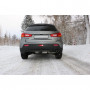 Silent stainless steel rear 1x129x106mm type 44 for MITSUBISHI ASX 4x2
