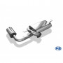 Silent stainless steel rear 1x129x106mm type 44 for MITSUBISHI ASX 4x4