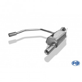 Silent rear duplex stainless steel 1x90mm type 13 for MITSUBISHI CARISMA TYPE DAO