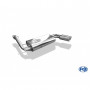 Silencieux arrière inox 2x80mm type 13 pour MITSUBISHI COLT TYPE CAO / CJO