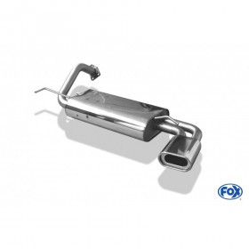 Silent stainless steel rear 1x135x80mm type 53 for MITSUBISHI COLT TYPE CAO / CJO