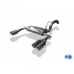 Silent rear duplex stainless steel 2x80mm type 13 for MITSUBISHI COLT TYPE Z30 5 PORTES