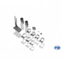 Silencieux arrière duplex inox 2x80mm type 10 pour MITSUBISHI COLT TYPE Z30 / CZ3 / CZT 3 PORTES