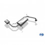 Silent stainless steel rear 1x160x80mm type 53 for MITSUBISHI LANCER IV BERLINE