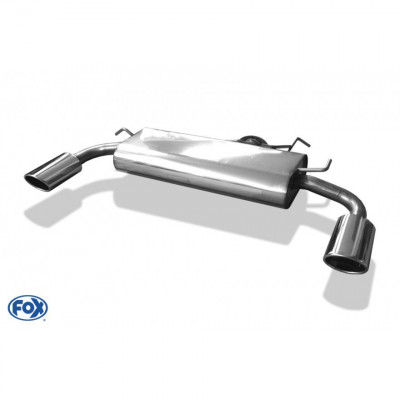 Silencieux arrière duplex inox 1x115x85mm type 32 pour MITSUBISHI LANCER TYPE CYO