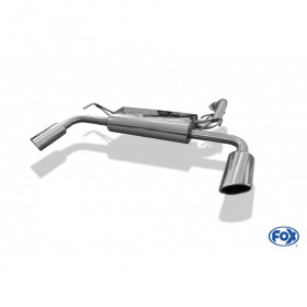 Silencieux arrière duplex inox 1x115x85mm type 38 pour MITSUBISHI LANCER TYPE CYO