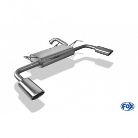 Silent rear duplex stainless steel 1x115x85mm type 32 for MITSUBISHI LANCER TYPE CYO