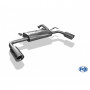 Silencieux arrière duplex inox 1x100mm type 17 pour MITSUBISHI LANCER TYPE CYO