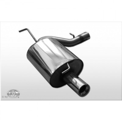 Silencieux arrière inox 1x90mm type 13 pour MITSUBISHI LANCER EVOLUTION VI