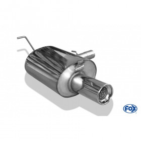 Silent stainless steel 1x100mm type 13 for MITSUBISHI LANCER EVOLUTION VI