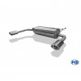 Silencieux arrière duplex inox 1x115x85mm type 33 pour MITSUBISHI OUTLANDER I 4WD TYPE CU