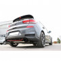 Silencieux arrière duplex inox avec valves 1x129x106mm type 44 (noir brillant) pour HYUNDAI I30 N PERFORMANCE