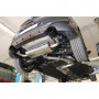 Silencieux arrière duplex inox avec valves 1x129x106mm type 44 (noir brillant) pour HYUNDAI I30 N PERFORMANCE