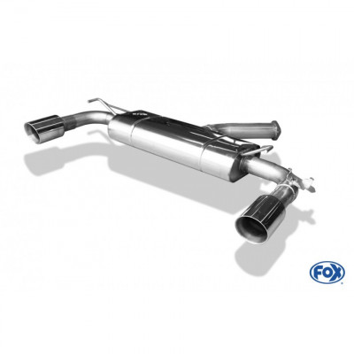 Silencieux arrière duplex inox avec valves 1x114mm type 25 pour HYUNDAI I30 FASTBACK N PERFORMANCE