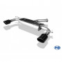 Silencieux arrière duplex inox avec valves 1x129x106mm type 44 (noir brillant) pour HYUNDAI I30 FASTBACK N PERFORMANCE