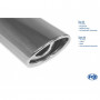 Silent rear duplex stainless steel 1x115x85mm type 33 for MITSUBISHI OUTLANDER II TYPE CWO