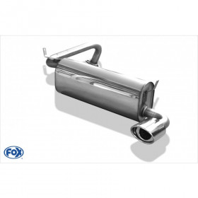 Silent stainless steel rear 1x115x85mm type 33 for MITSUBISHI PAJERO PININ H60W 3 PORTES