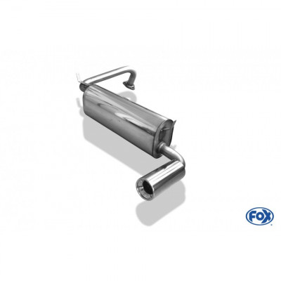 Silencieux arrière inox 1x90mm type 13 pour MITSUBISHI PAJERO PININ H60W 3 PORTES