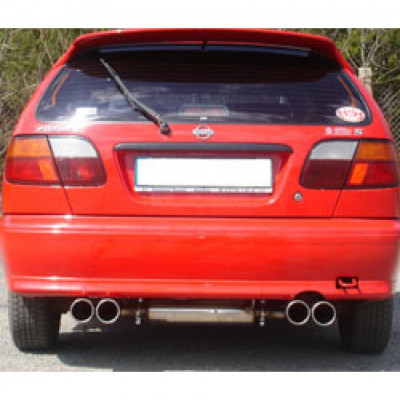 Silent rear duplex stainless steel 2x90mm type 13 for NISSAN ALMERA TYPE N15 HAYON