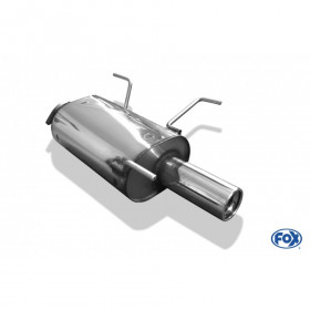 Silencieux arrière inox 1x80mm type 13 pour NISSAN ALMERA TYPE N16 HAYON