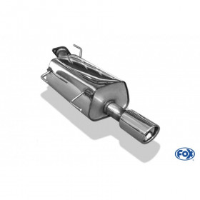 Silent stainless steel rear 1x90mm type 17 for NISSAN JUKE TYPE F15 4x2