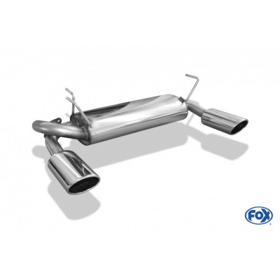 Silencieux arrière duplex inox 1x115x85mm type 32 pour NISSAN JUKE TYPE F15 4x4