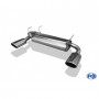 Silencieux arrière duplex inox 1x115x85mm type 32 pour NISSAN JUKE TYPE F15 4x4