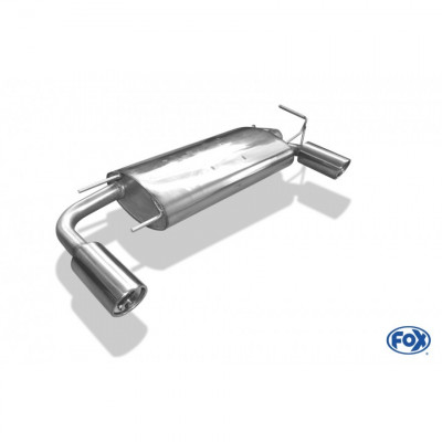 Silent rear duplex stainless steel 1x100mm type 17 for NISSAN MURANO TYPE Z50