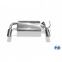 Silent rear duplex stainless steel 1x100mm type 17 for NISSAN MURANO TYPE Z50