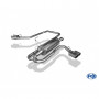 Silencieux arrière duplex inox sidepipe 2x90mm type 16 pour NISSAN NAVARA D40