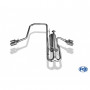 Silencieux arrière duplex inox sidepipe 2x90mm type 16 pour NISSAN NAVARA D40