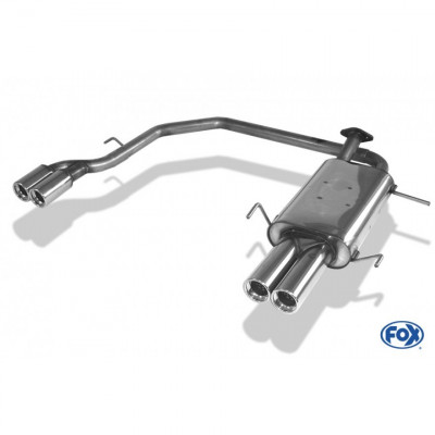 Silencieux arrière duplex inox 2x90mm type 13 pour NISSAN PRIMERA TYPE P11 (1999-)